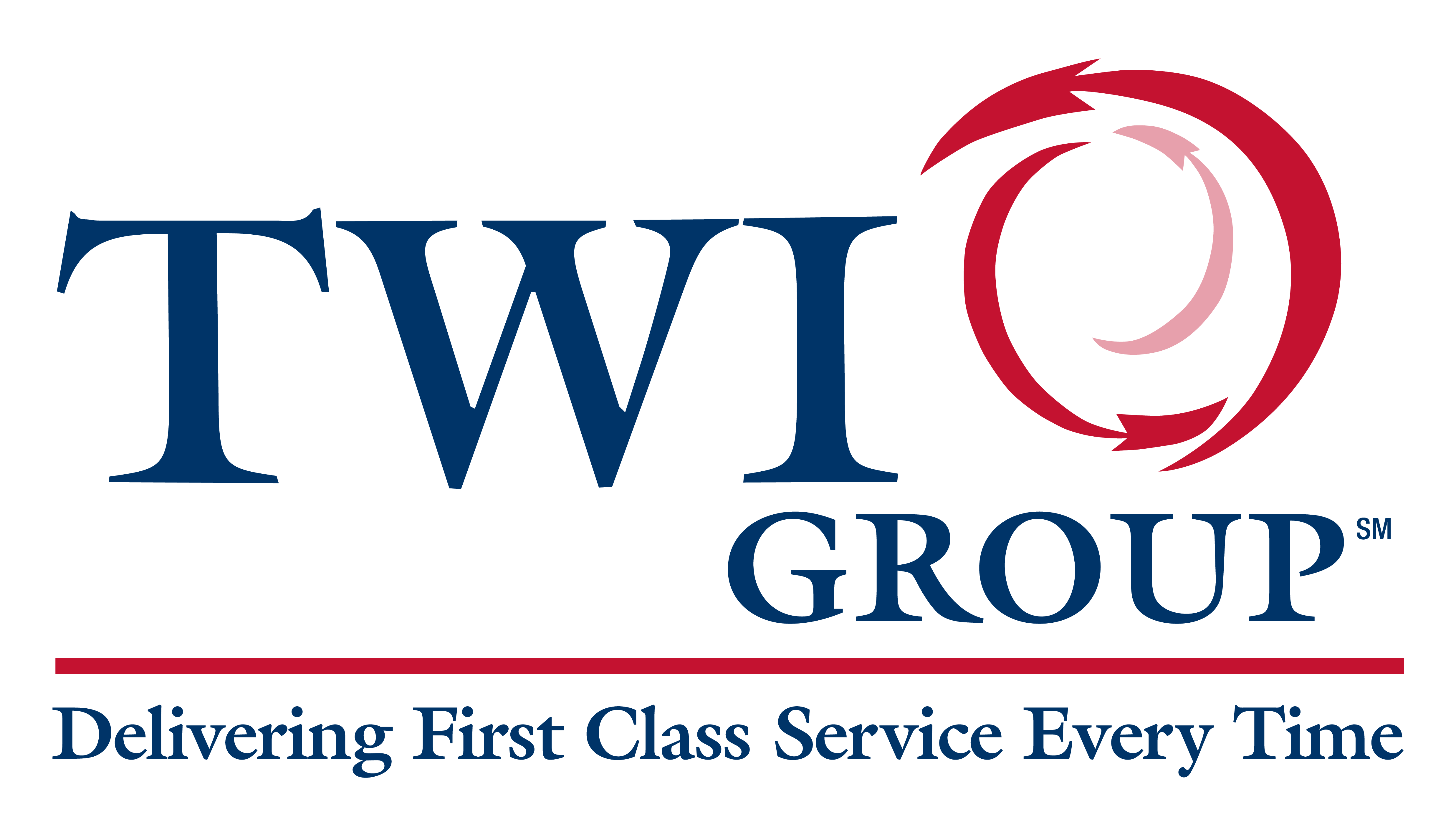 twi group blue and red logo